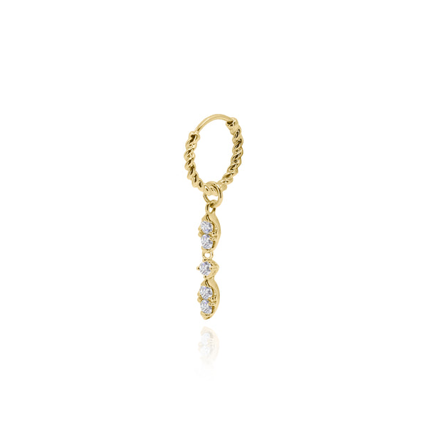 ★人氣★LOVE ME MONSTER★Mini Twisted Ring Earrings Amazon.com: The Redheaded Jeweler Handmade TINY Huggie Mixed