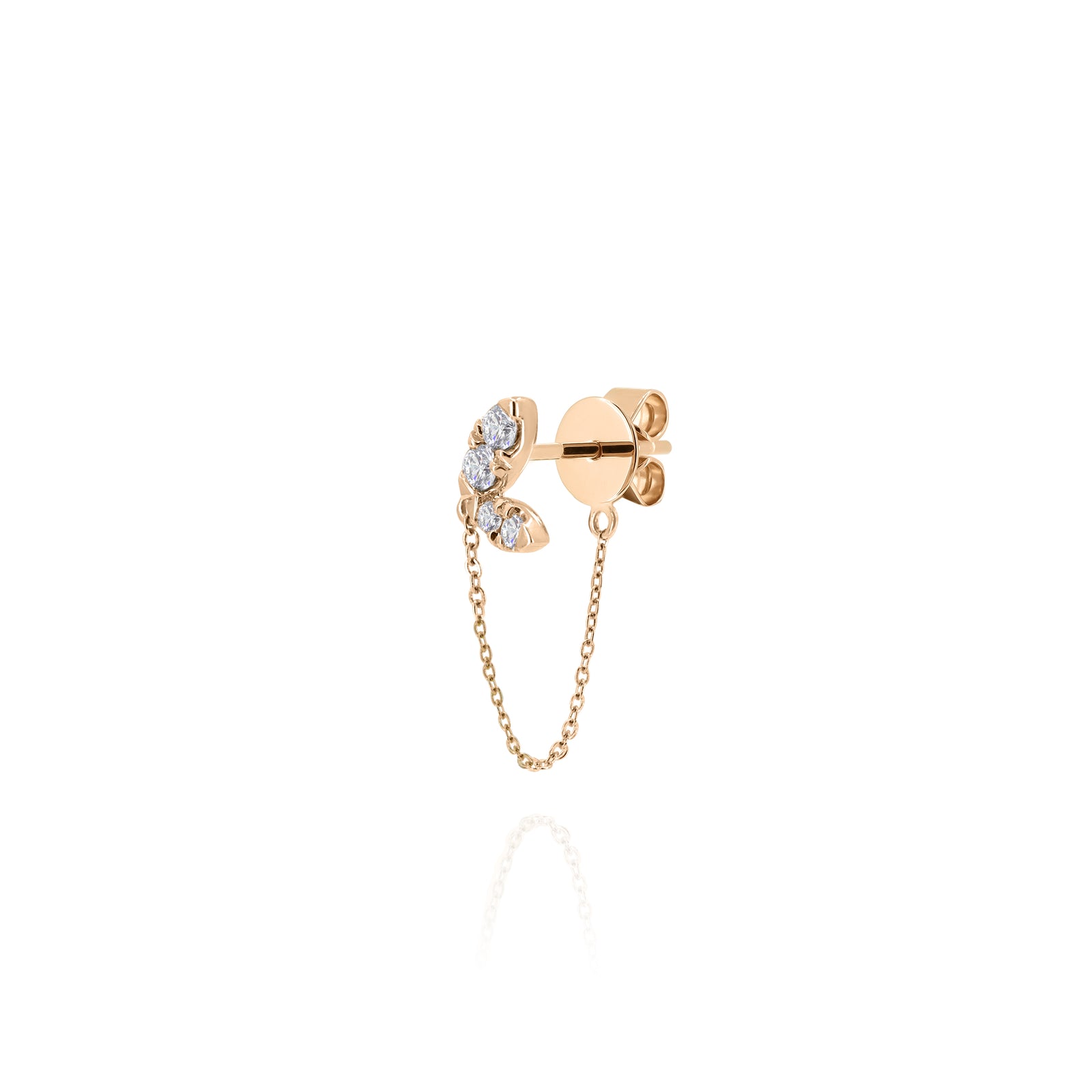 Twist Aile Gold Chain Earring – Lovemark Diamond