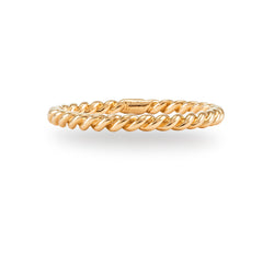 Hand twisted 18K Yellow Gold Ring