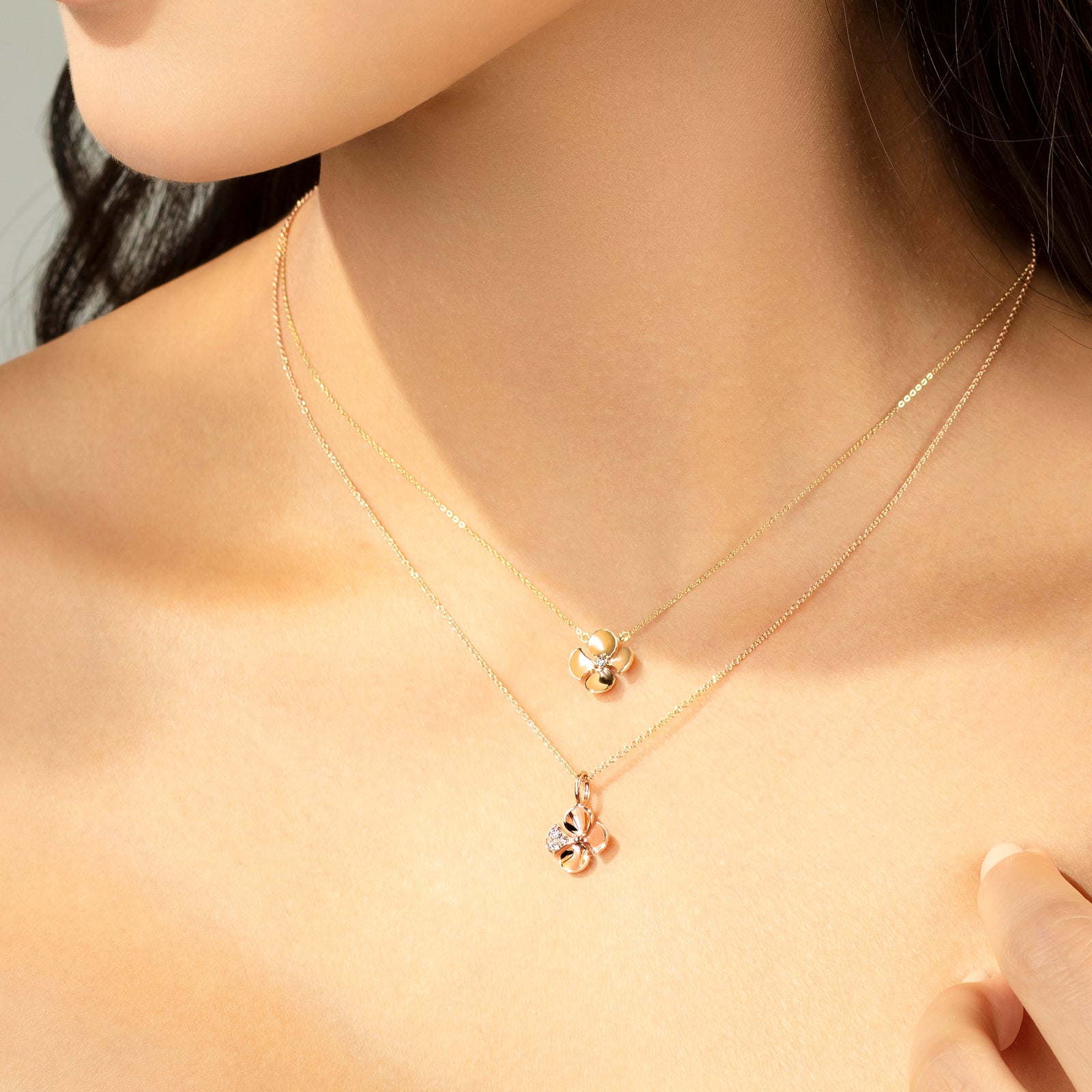 Lenue(レヌー)香りジュエリー☆BLOOMING BOUQUET Necklace Sterling Silver | Fresh Flower Blooming Necklace- Lotus Fun